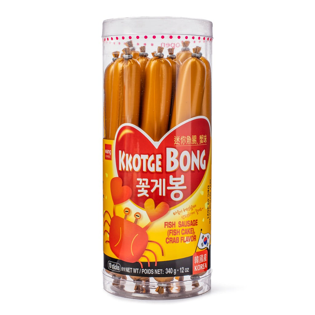 Wang Korea Fish Cake Sausages Crab Flavor 10ct 340 g