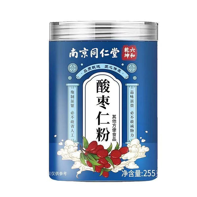 南京同仁堂 酸枣仁粉 镇静安神 养血补肝 养心助眠 255 克