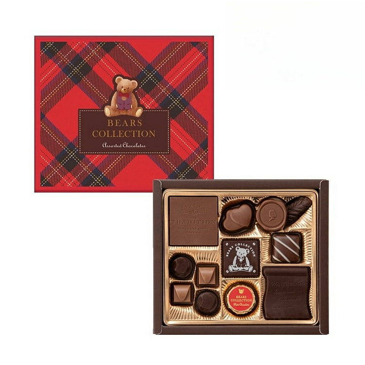 Valentine'sDay Bear Grid Chocolate Gift Box 12pcs