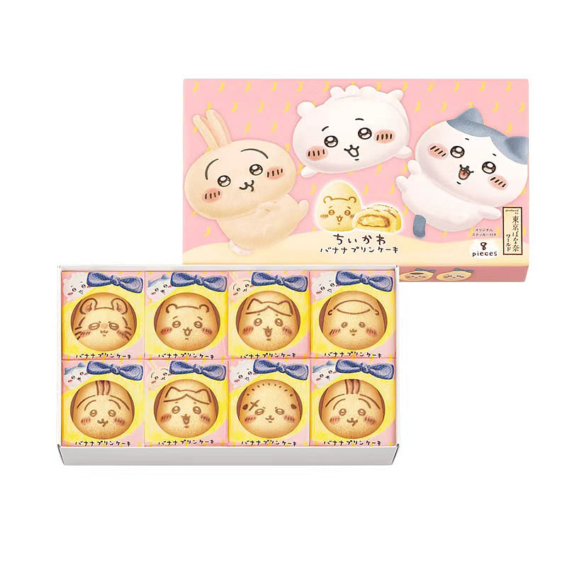 Tokyo Banana Chikawa Banana Pudding Cake 8 piece 8 each