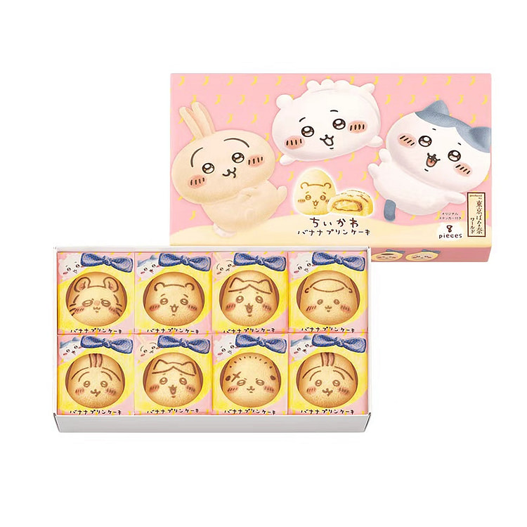 东京香蕉 ちいかわ香蕉布丁蛋糕 8个入 8 份