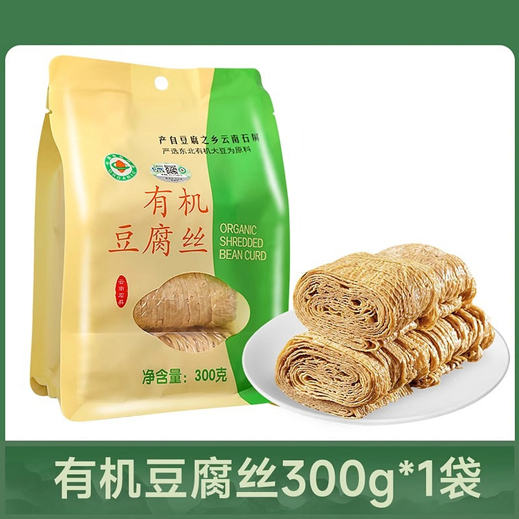 中澜有机头层正豆腐丝300g*1袋