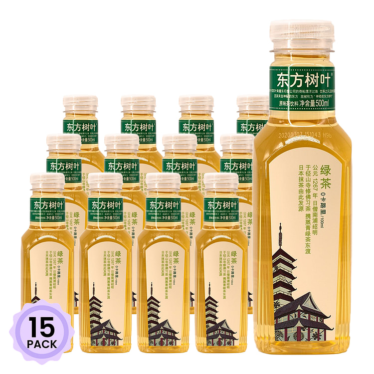 农夫山泉 东方树叶 绿茶 无糖 500 毫升*15 包