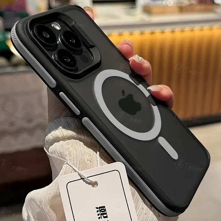 适用于 iPhone 16 的白色磁吸手机壳 1 包