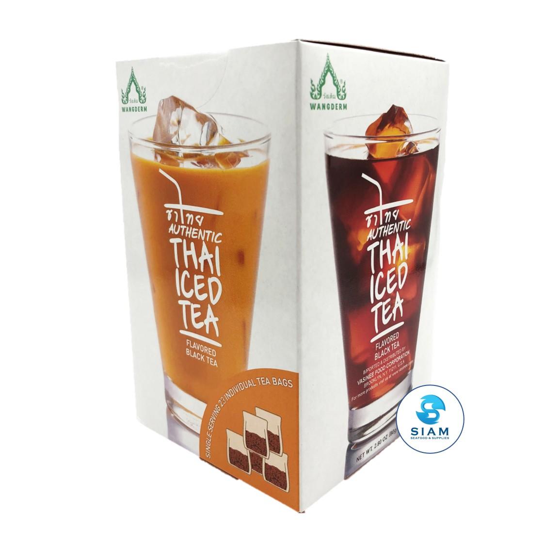 Get Wangderm Authentic Thai Iced Tea, Flavored Black Tea 23 tea bags