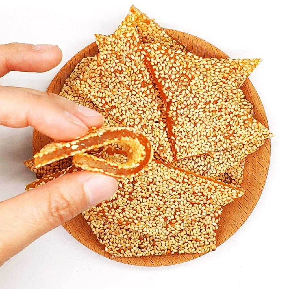 芝麻牛皮糖250克 中国传统经典童年零食软糯芝麻糖 手工芝麻糖 美国仓库发货 包邮到家 250 克