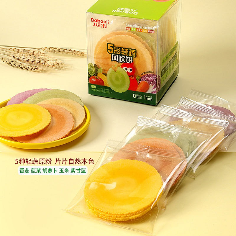 Babaoli Colorful Light Vegetable Wind Crackers 1pc 160 g