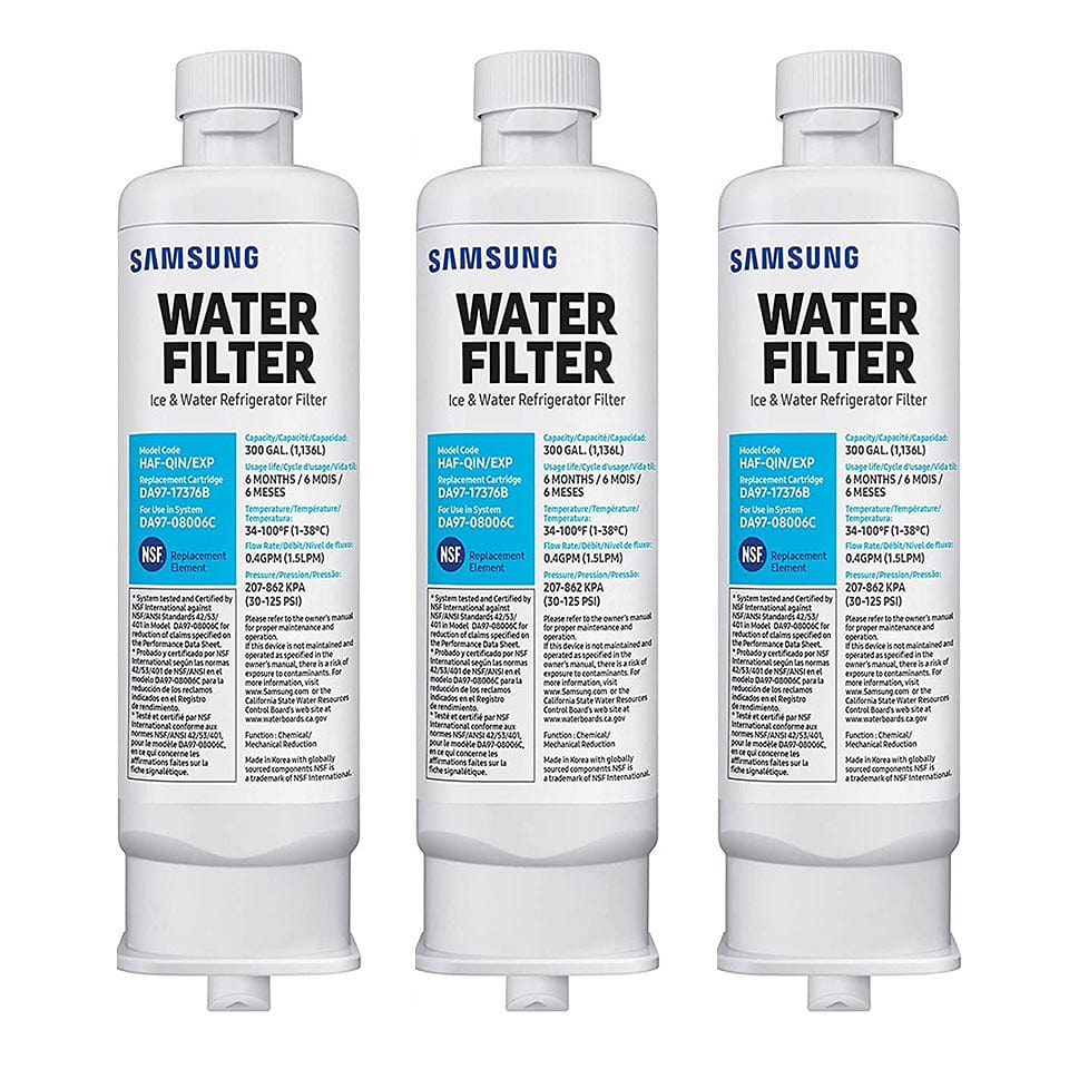 3-Pack Samsung DA97-17376B Replacement Ice and Water Refrigerator Filter 0.24 磅