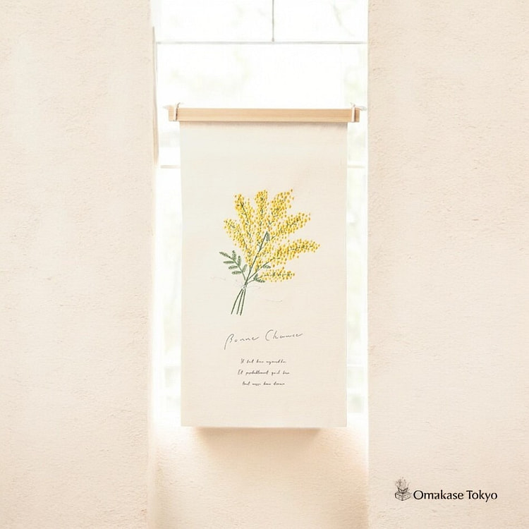 Hideshime Seasonal Embroidery Tapestry Mimosa Swag 500 g