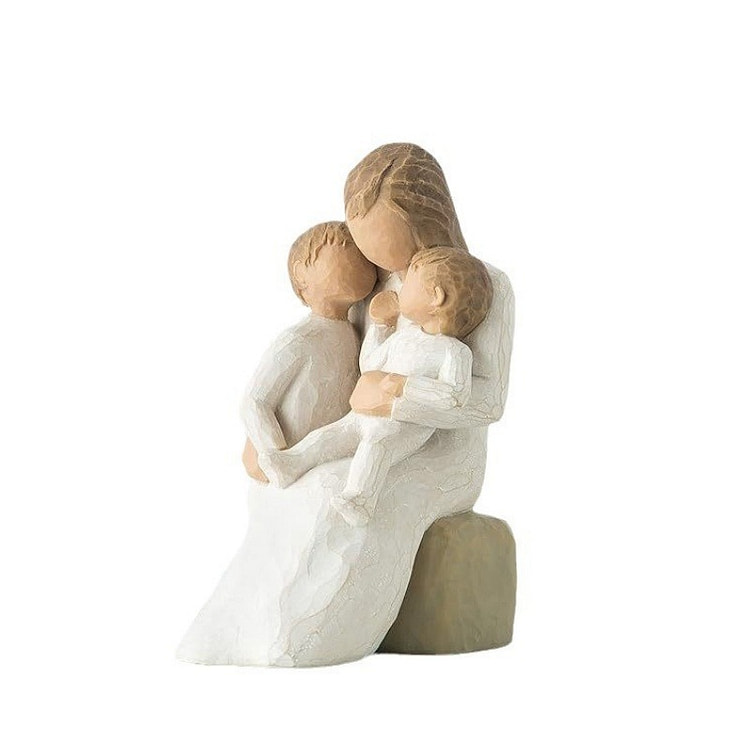 Mother holding baby resin figure statue ornaments
