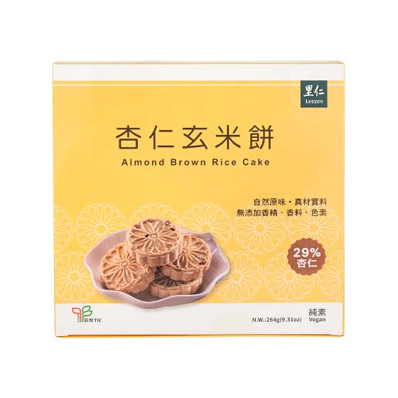 【純素】台灣【里仁】杏仁玄米餅 1 盒
