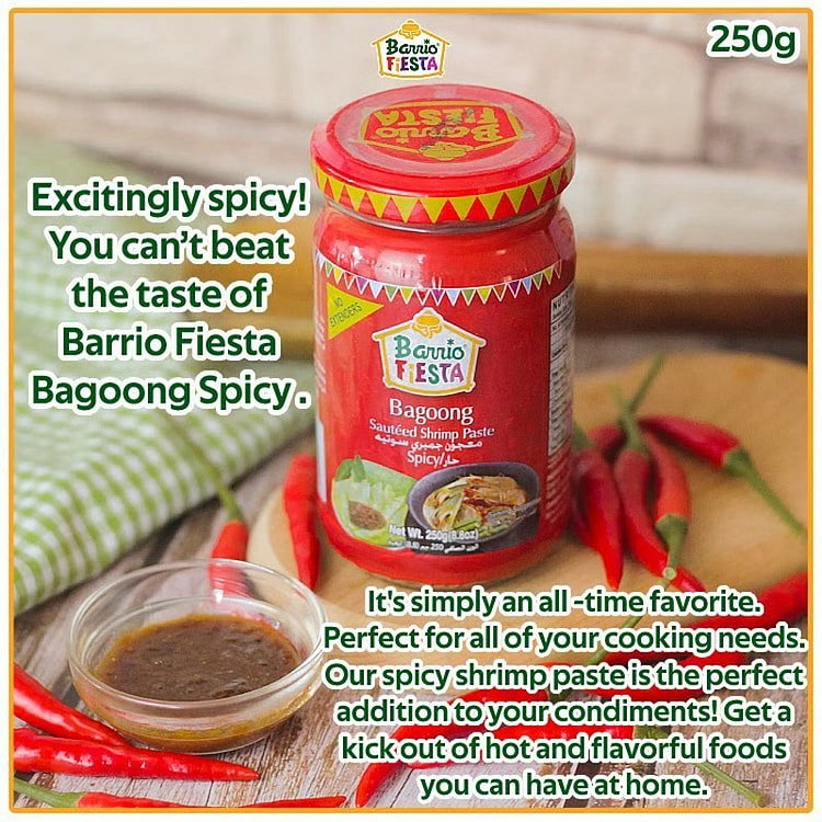 Barrio Fiesta Bagoong Sauteed Shrimp Sauce spicy 250 g