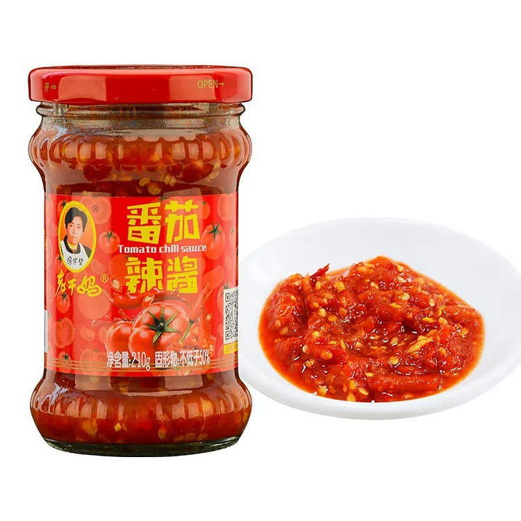 老干妈番茄辣酱拌饭酱料辣椒酱贵州特产调味料210g 210 克