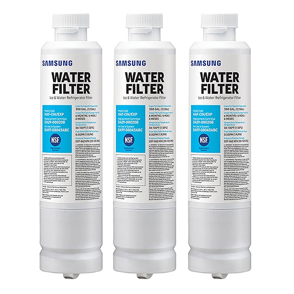 3-Pack Samsung DA29-00020B Replacement Ice and Water Refrigerator Filter 1.5 磅