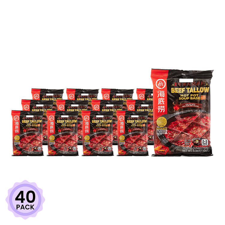 Haidilao Beef Tallow Hot Pot Sauce 150 g*40 pack