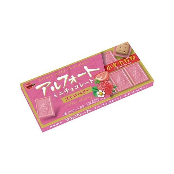 BOURBON布尔本 迷你帆船巧克力夹心饼干12个装 草莓味