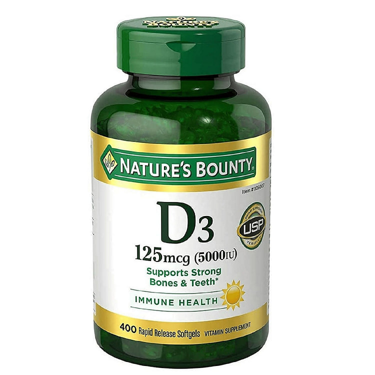 Nature's Bounty维生素D3-400粒 1 瓶