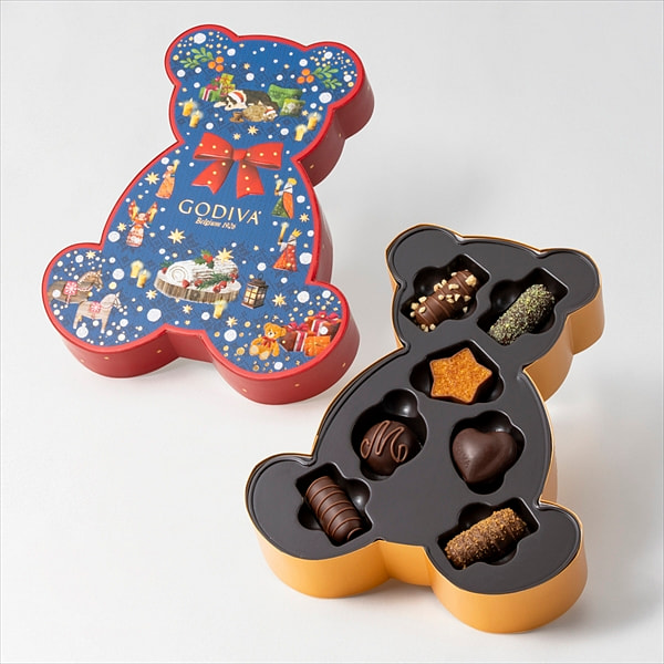 Godiva 圣诞小熊巧克力礼盒 7枚 1 份