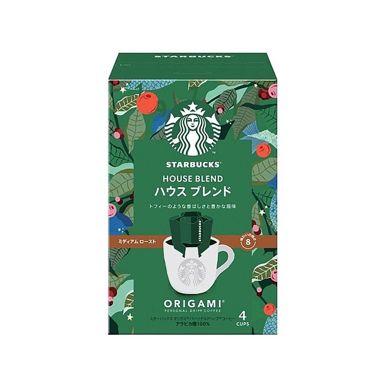 Starbucks Origami Drip Coffee House Blend 4 packs 1 box