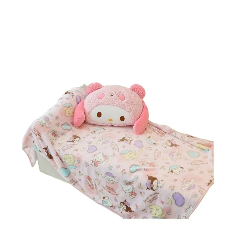 Pillow Blanket Cute Cartoon Portable Soft Comfortable Sofa -My Melody 1Pc 1 each