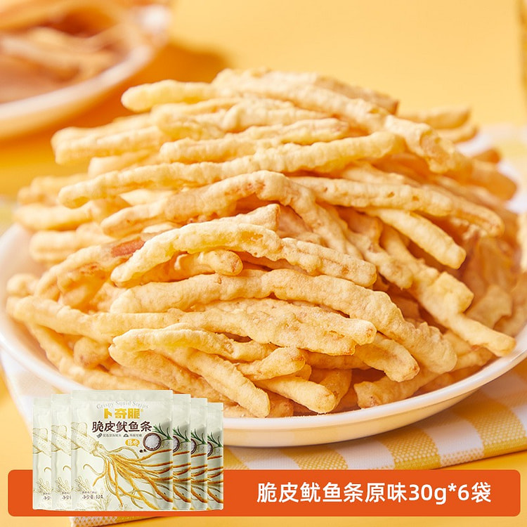 【6袋 原味】卜奇脆 油炸犹鱼丝
