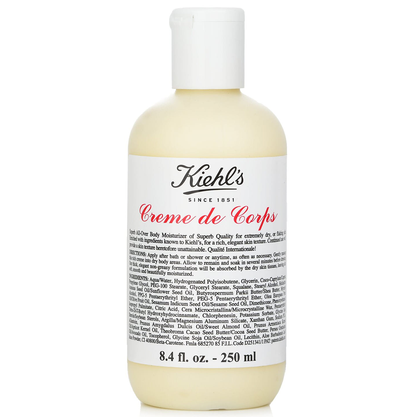 Kiehl’s Creme De Corps Body Moisturizer 250ml/8.4oz 250 ml