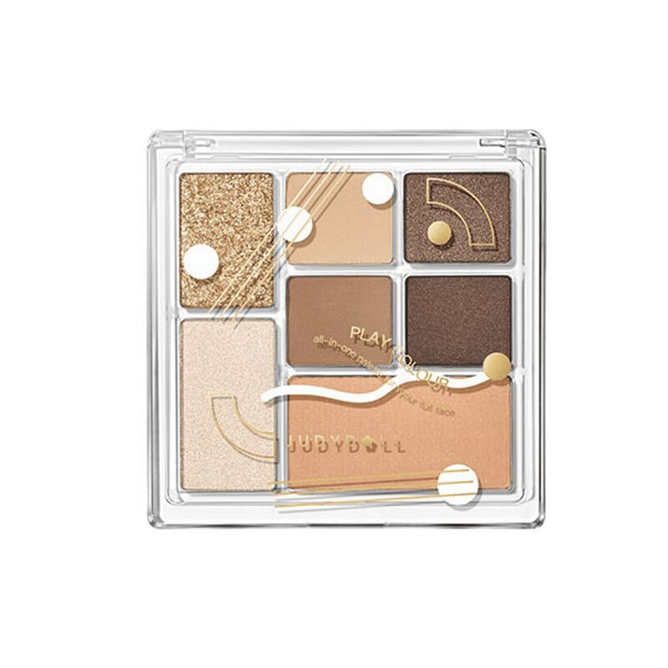 橘朵玩趣七色眼影盘淡妆珠光卧蚕 #16 生椰拿铁 1 份