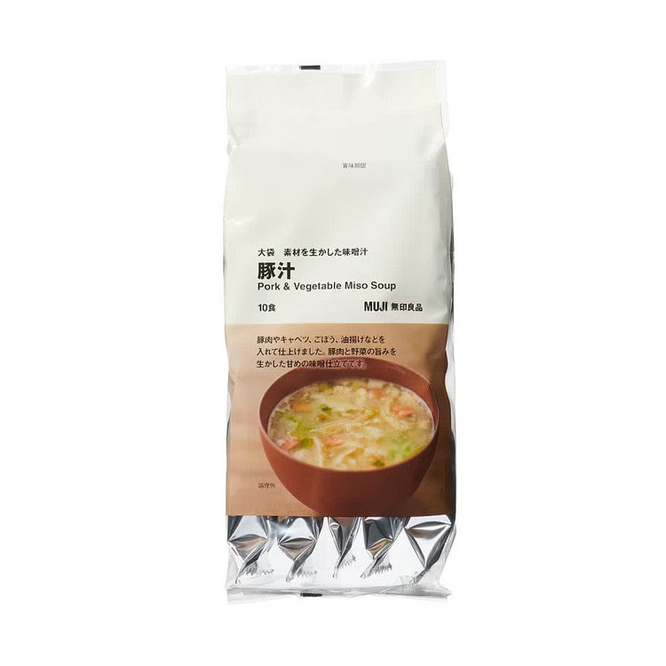 MUJI Miso Soup with Pork 10 Servings (Large Bag)