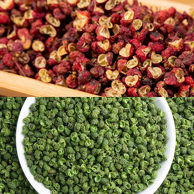 50g Sichuan red pepper + 50g Sichuan Green pepper 100 g