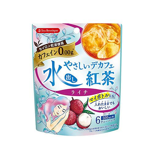 Tea Boutique Cold Brew Tea Caffeine-Free Lychee Black Tea 21g (3.5g 6 Bags)