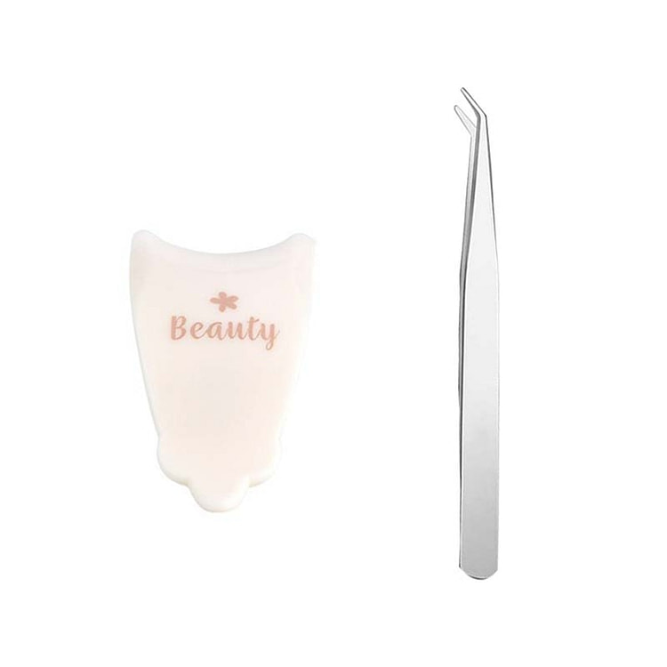 NOVAGLOW 假睫毛辅助夹 + 贴假睫毛镊子 1 包