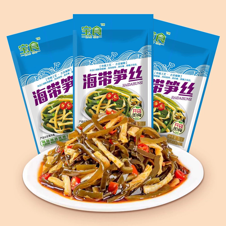 Treasure food kelp bamboo shoots 70g*1 bag