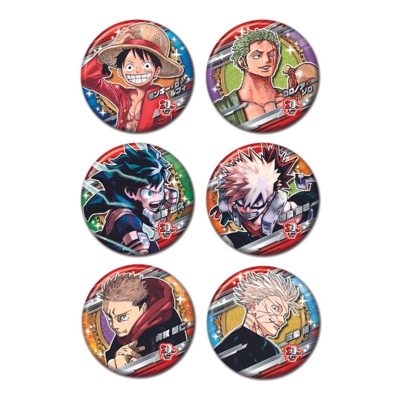 日本直送】『週刊少年ジャンプ』コレクション缶バッジ【JUMP SHOP 20