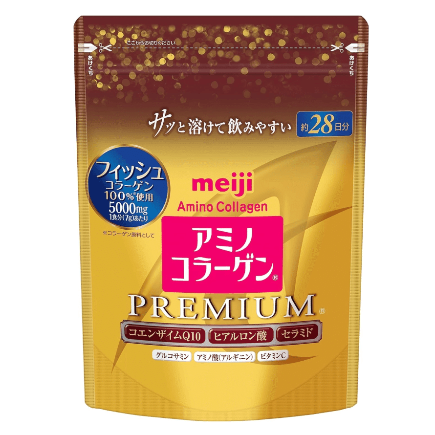 MEIJI gold Amino Collagen Powder Coenzyme Q10 196g