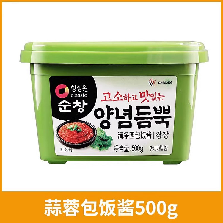 清净园大酱韩式蒜蓉包饭酱500g*1罐