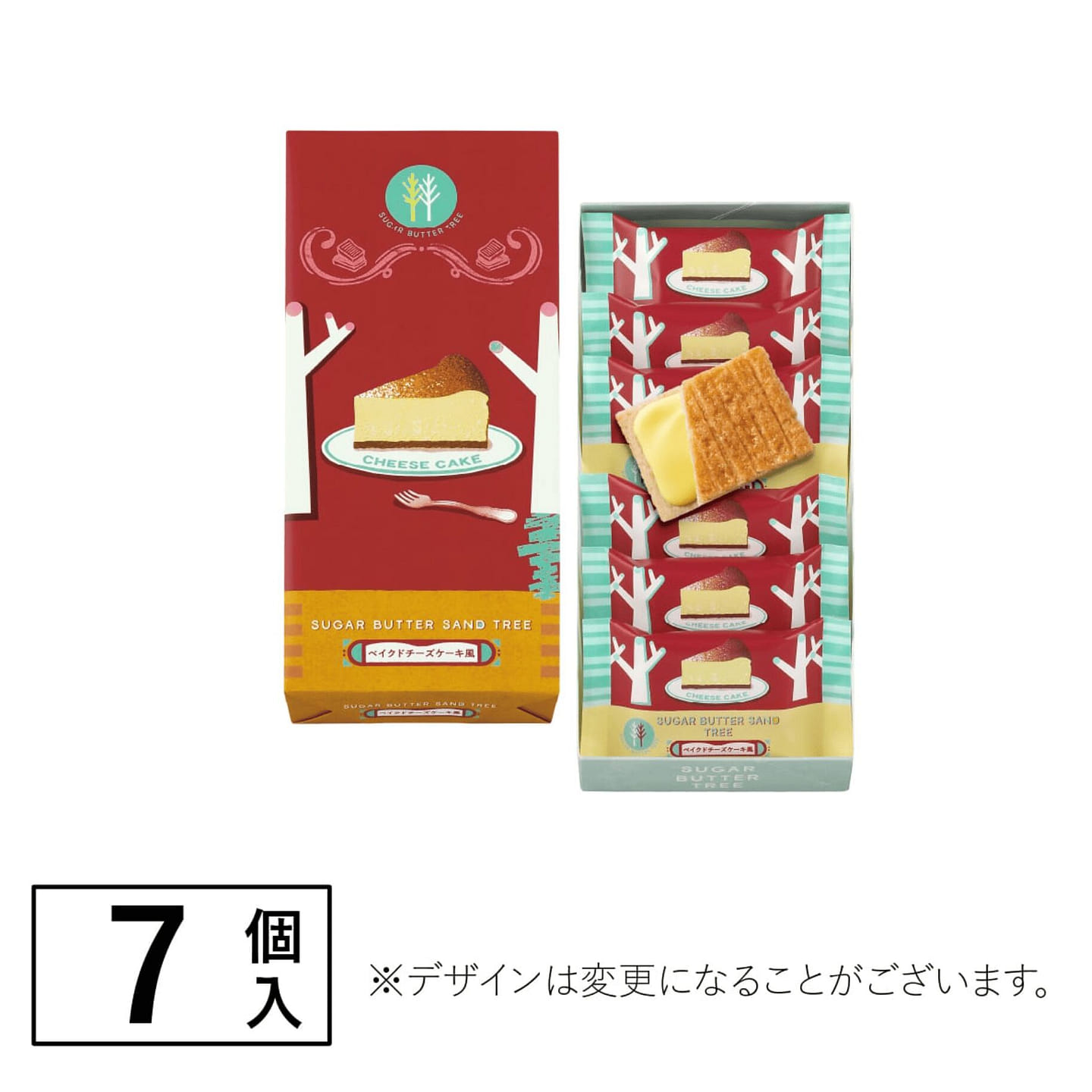 SugarButterTree Cheese Cake Cookies 7pcs 1 box