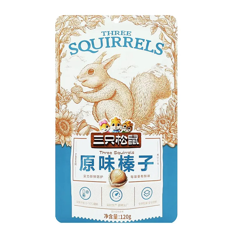 Three Squirrels Original Hazelnut 120g/ bag 120 g