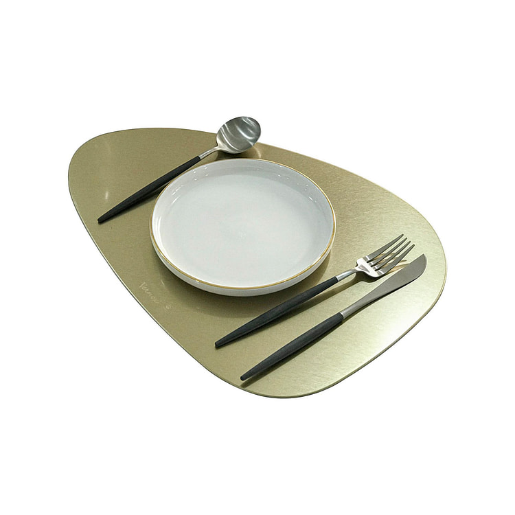 VERNOX Kitchen Table Mat (L) Gold (4 pcs) 4 count