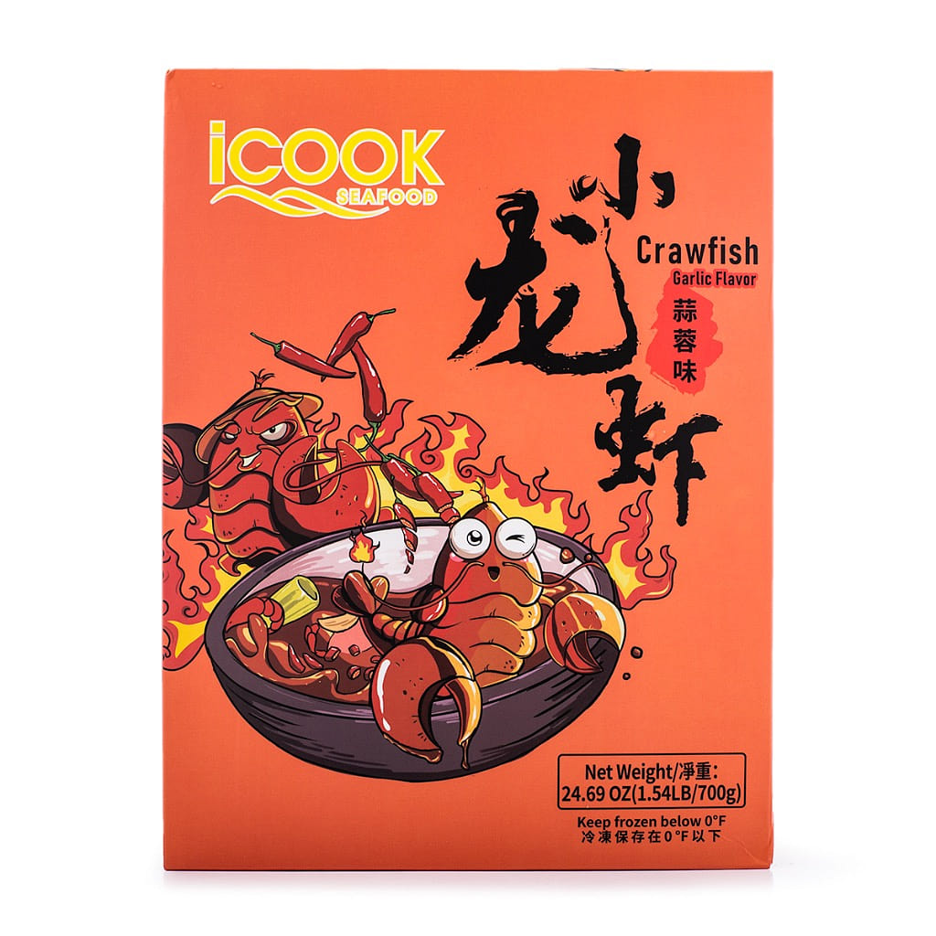 iCook Crawfish Garlic Flavor, Frozen 24.69 oz