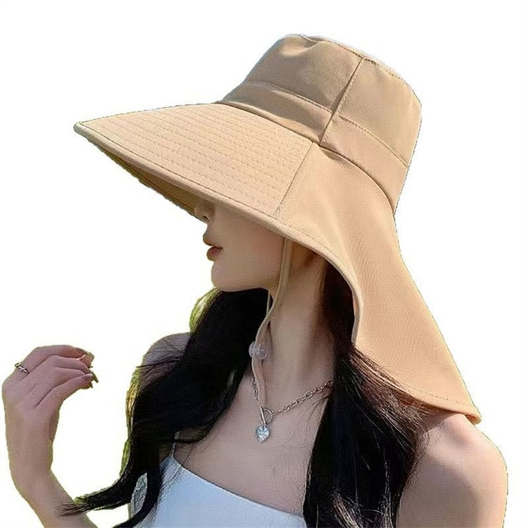 Summer UV sun hat khaki average size 1 pc