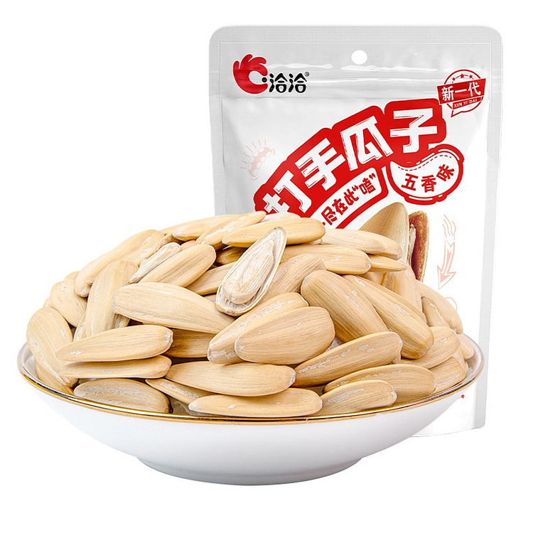 洽洽 打手瓜子五香味 白皮葵花籽坚果炒货 1袋 208 克
