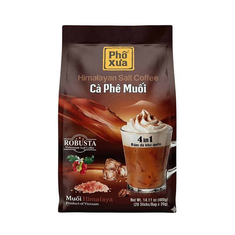 [Pho Xua] Himalayan Salt Coffee 4 in 1 - 14.11 oz 1 each