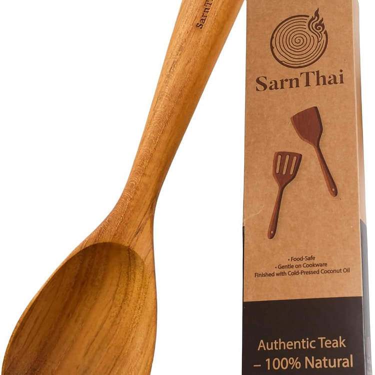 Handmade Teak Wooden Spoon Wooden Spoons 1 count