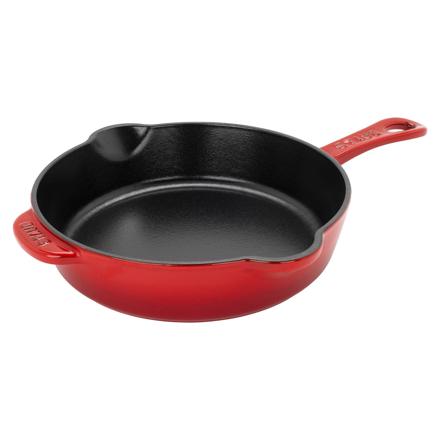 STAUB Cast Iron 8.5-inch Traditional Deep Skillet 8.5-inch / Cherry 1 each