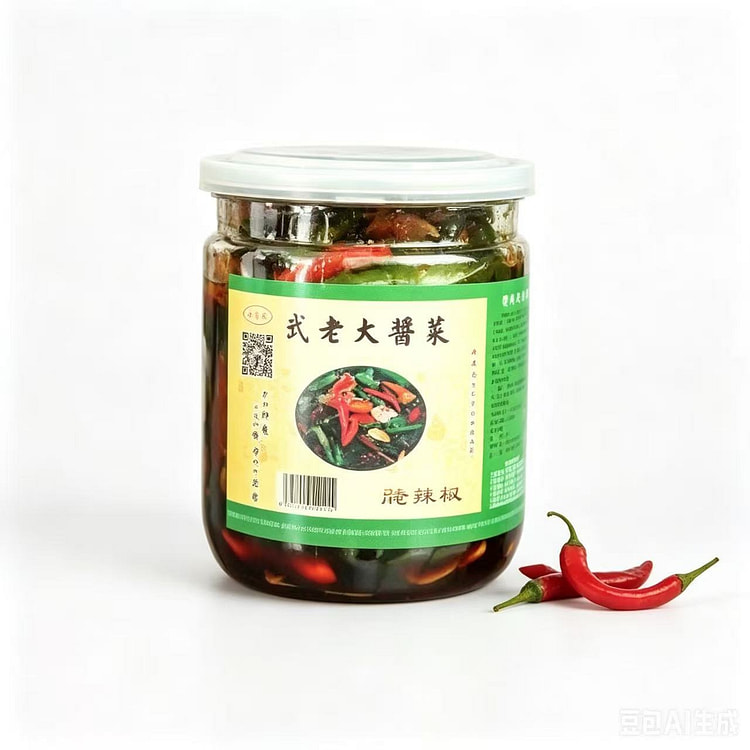 皖酱斋 手工辣椒酱微辣250g*1瓶 250 克