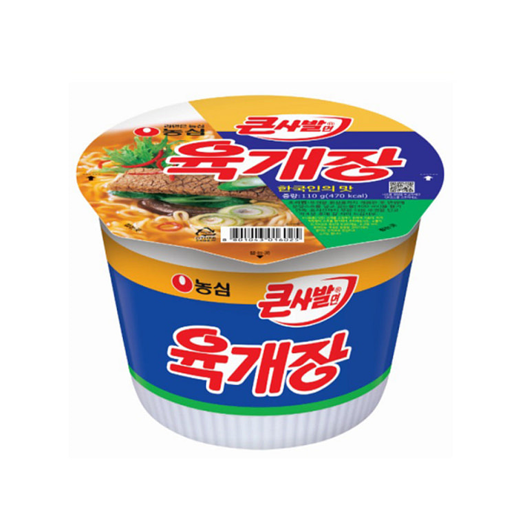 농심 육개장 큰사발면 110g