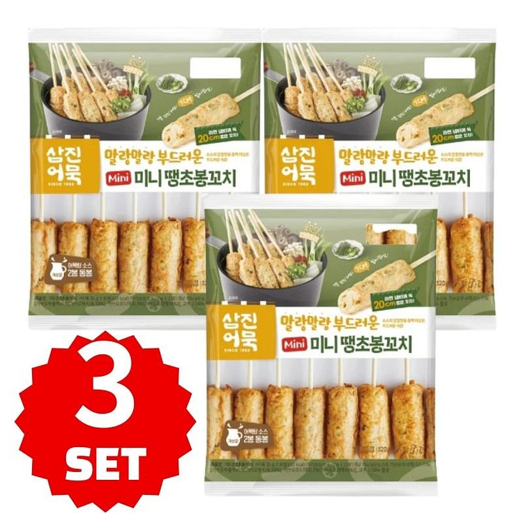 迷你辣味鱼饼串 360 克*3 包