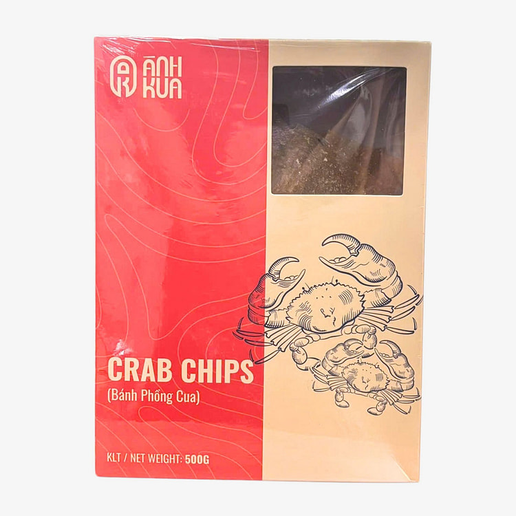 [Anh Kua] Savory Crab Rice Cracker Snack Pack 500g