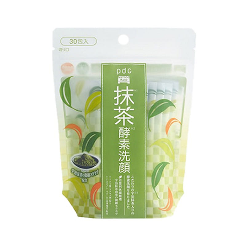 PDC Matcha Enzyme Face Wash Powder 30pcs 1 pack