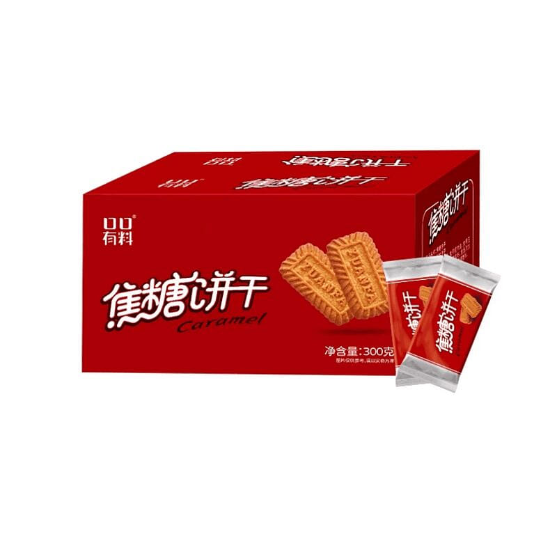 Qimiao Belgian Caramel Cookie 20pk 300g*1 300 g